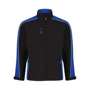 ORN Men's Contrast Panel Soft Shell Minor Fault Jacket Minor Fault Image Black & Royal XS 