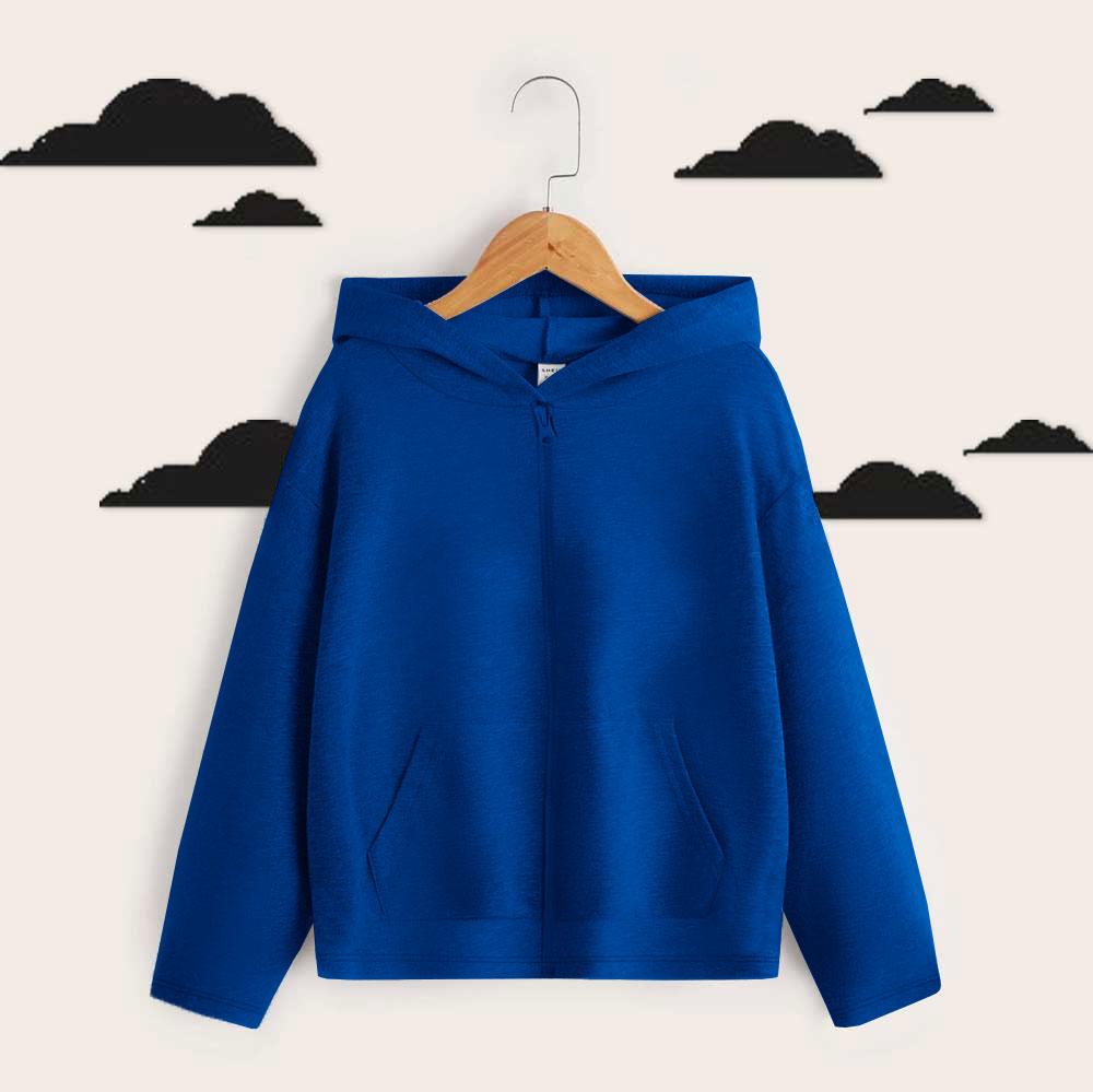 Safina Kids Leicester Fleece Zipper Hoodie Boy's Pullover Hoodie Image Royal 3-6 Months 