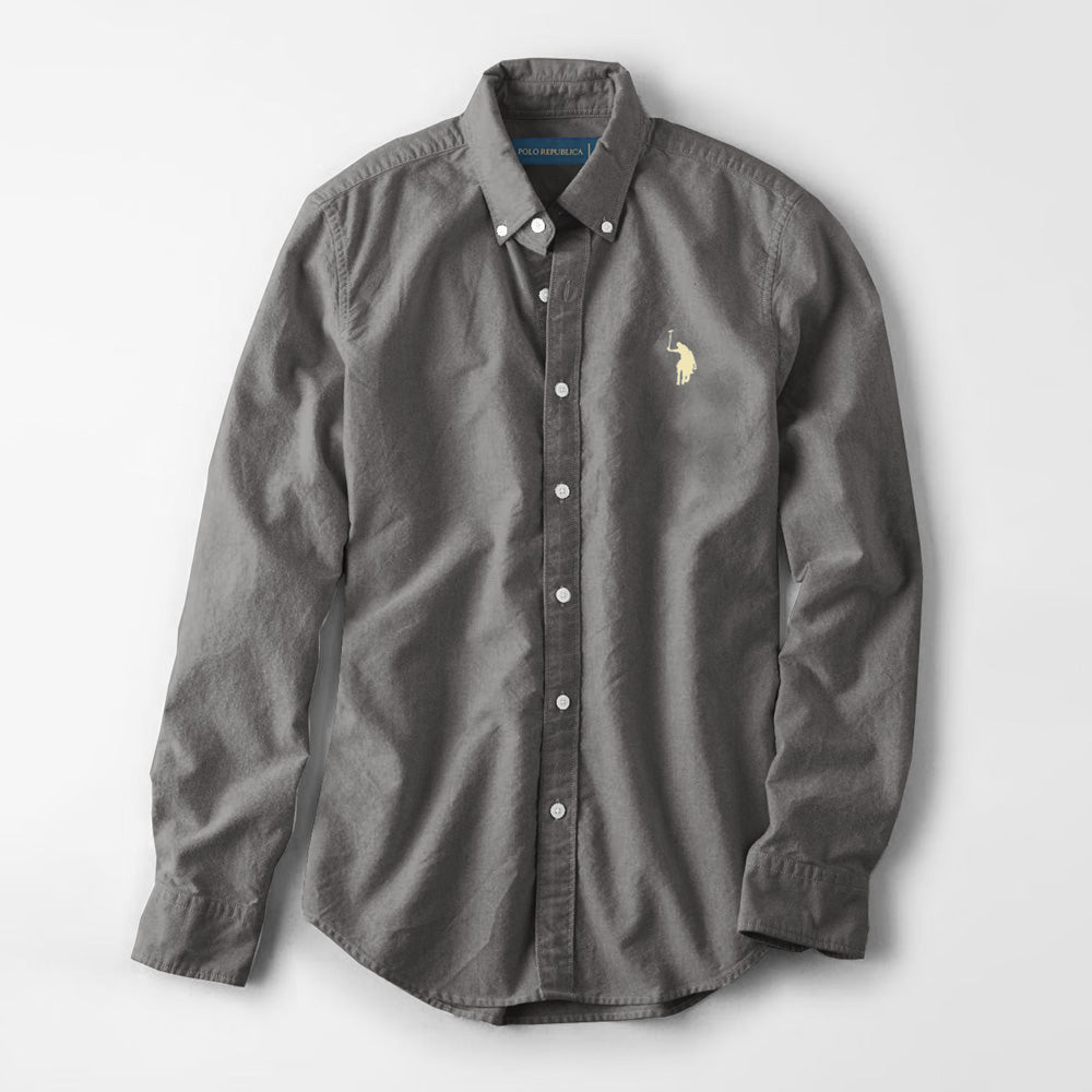 Polo Republica Men's Brandeta Minor Fault Casual Shirt Minor Fault Polo Republica Mud S 