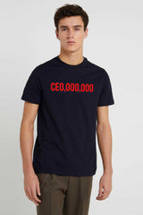 Men's CEO Millionaire Printed Crew Neck Tee Shirt