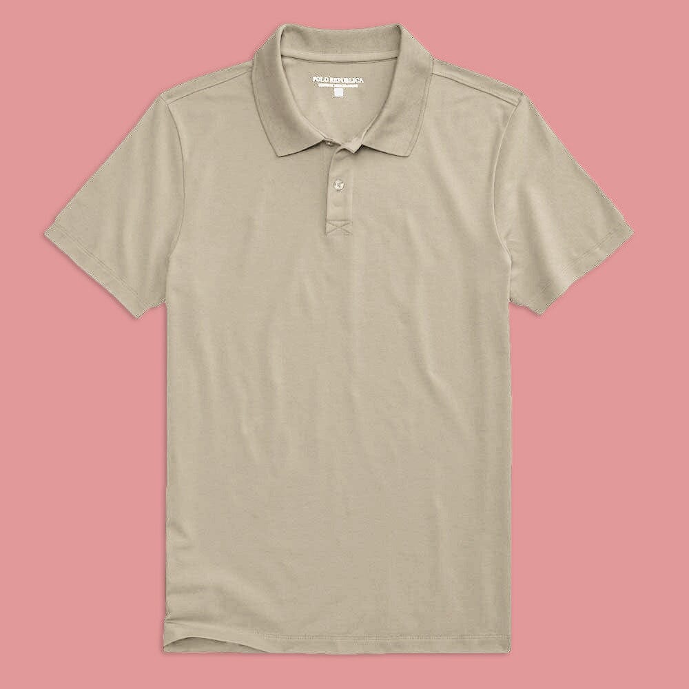 Polo Republica Men's Lecce Short Sleeve Minor Fault Polo Shirt Minor Fault Polo Republica Beige S 