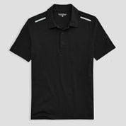 Polo Republica Men's Shoulder And Back Stripes Activewear Polo Shirt Men's Polo Shirt Polo Republica Black XS 