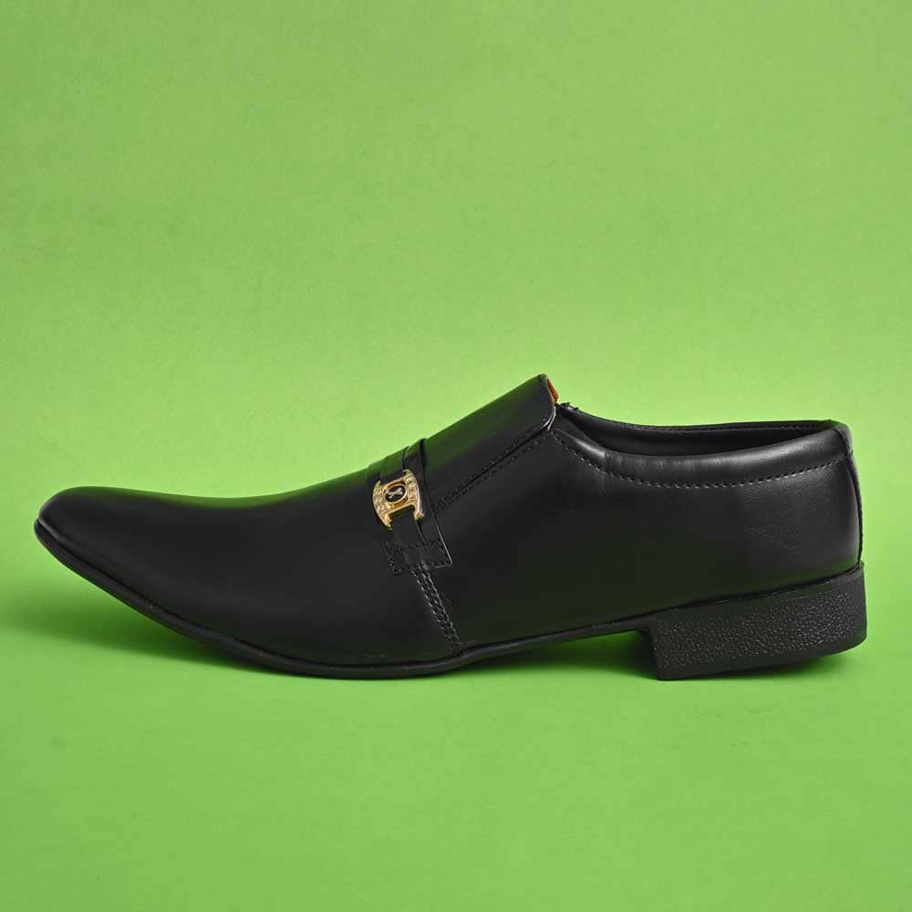 Men's Potsdam Buckle Style Formal Dress Shoes Men's Shoes SNAN Traders Black EUR 39 