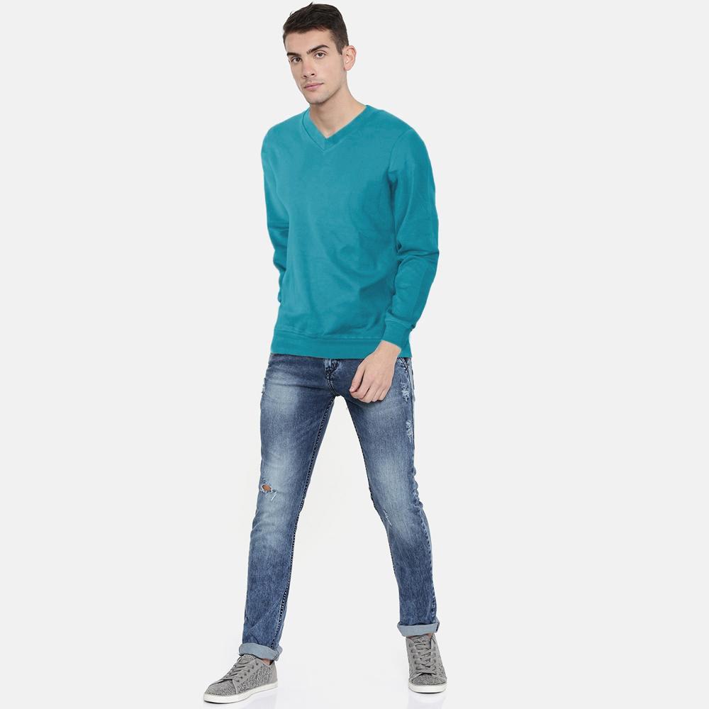 Polo Republica Men's Long Sleeve Minor Fault Nobitu Sweat Shirt Minor Fault Polo Republica Blue S 