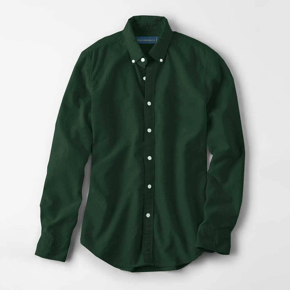 Polo Republica Men's Brandeta Minor Fault Casual Shirt Minor Fault Polo Republica Bottle Green S 