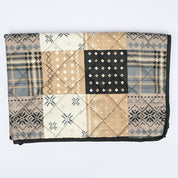 Fridge Cover Made By Dual Layer Cotton Polyster Filling Quilted Fabric Washable Stuff Home Decor FGT Brown & Khaki Medium 