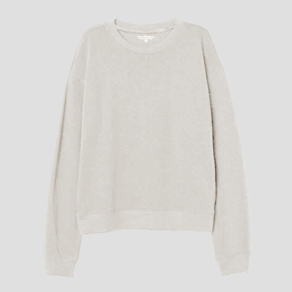 Polo Republica Women's Orléans Fleece Minor Fault Sweatshirt Minor Fault Polo Republica Off White XS 