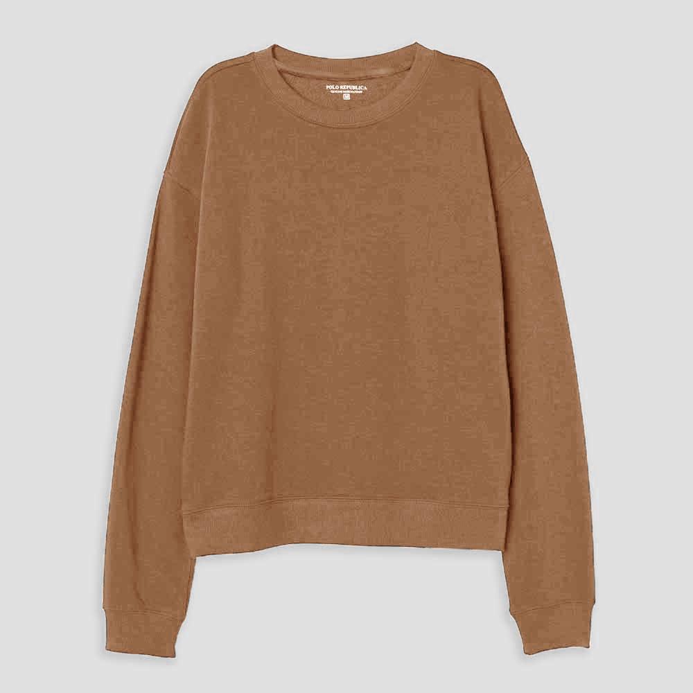 Polo Republica Women's Orléans Fleece Minor Fault Sweatshirt Minor Fault Polo Republica Brown XS 