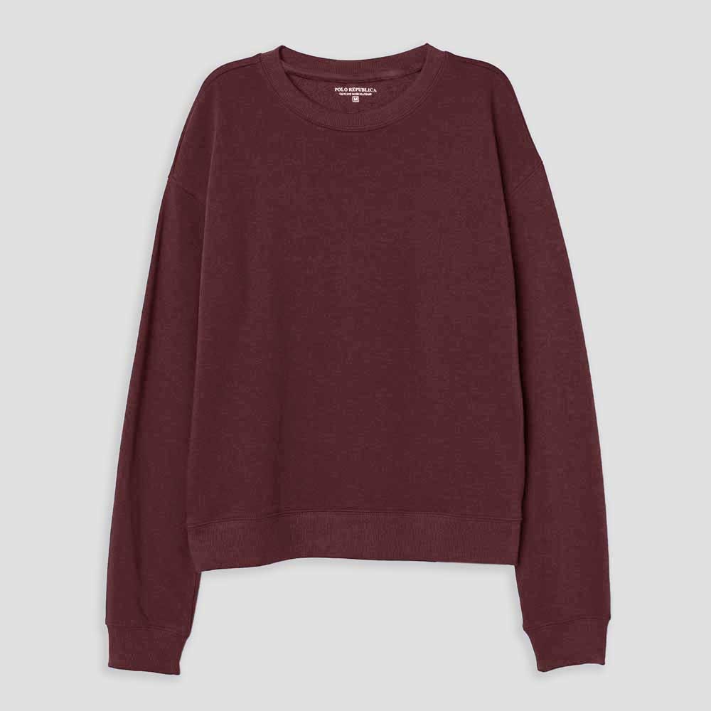 Polo Republica Women's Orléans Fleece Minor Fault Sweatshirt Minor Fault Polo Republica Maroon XS 