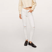 Old Navy Women's Leiden Skinny Fit Distressed Denim Women's Denim HAS Apparel 