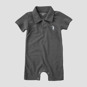 Polo Republica Nakon Signature Pony Printed Design Baby Romper Romper Polo Republica Graphite 0-3 Months 
