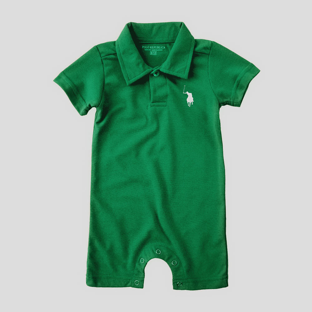 Polo Republica Nakon Signature Pony Printed Design Baby Romper Romper Polo Republica 