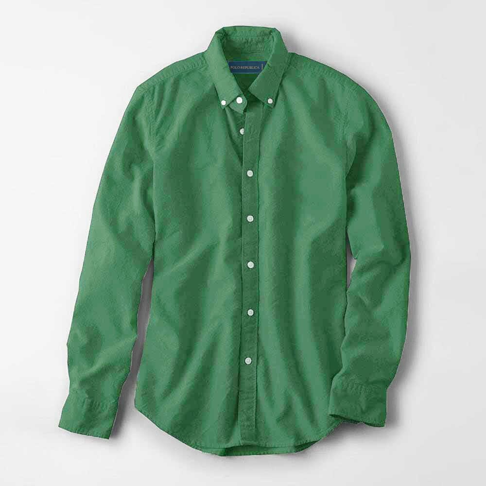 Polo Republica Men's Brandeta Minor Fault Casual Shirt Minor Fault Polo Republica Green S 