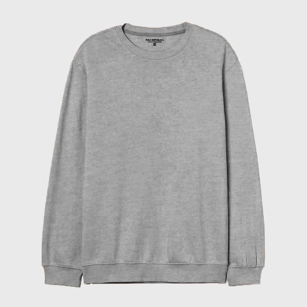 Polo Republica Men's Astrakhan Fleece Minor Fault Sweat Shirt Minor Fault Polo Republica Heather Grey S 