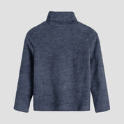 Polo Republica Kid's High Turtle Neck Minor Fault Sweat Shirt Minor Fault Polo Republica Blue Marl 2-3 Years 