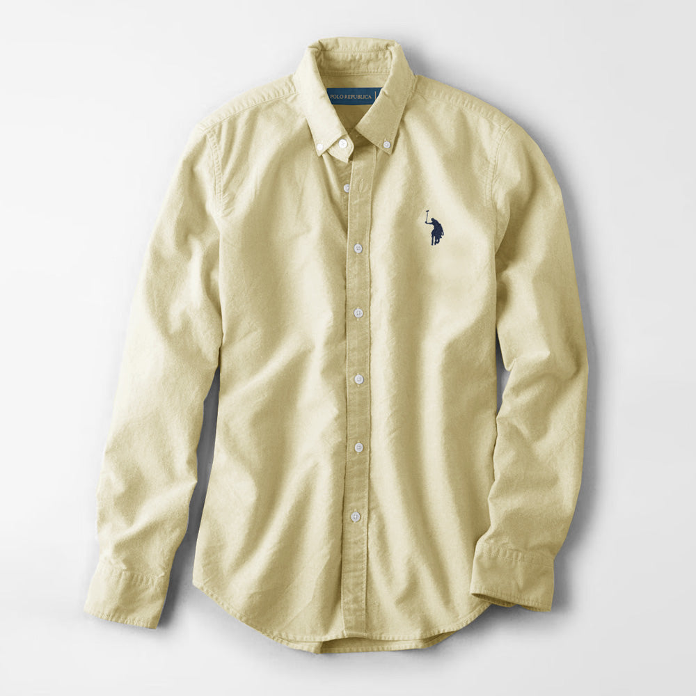 Polo Republica Men's Brandeta Minor Fault Casual Shirt Minor Fault Polo Republica Lime Yellow S 