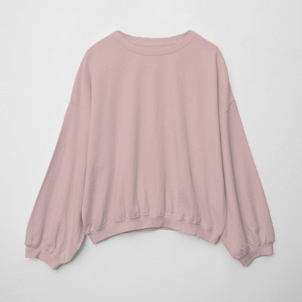 Urban Bliss Sariwŏn Women's Crew Neck Minor Fault Terry Sweatshirt Minor Fault HAS Apparel Light Pink XS(34) 