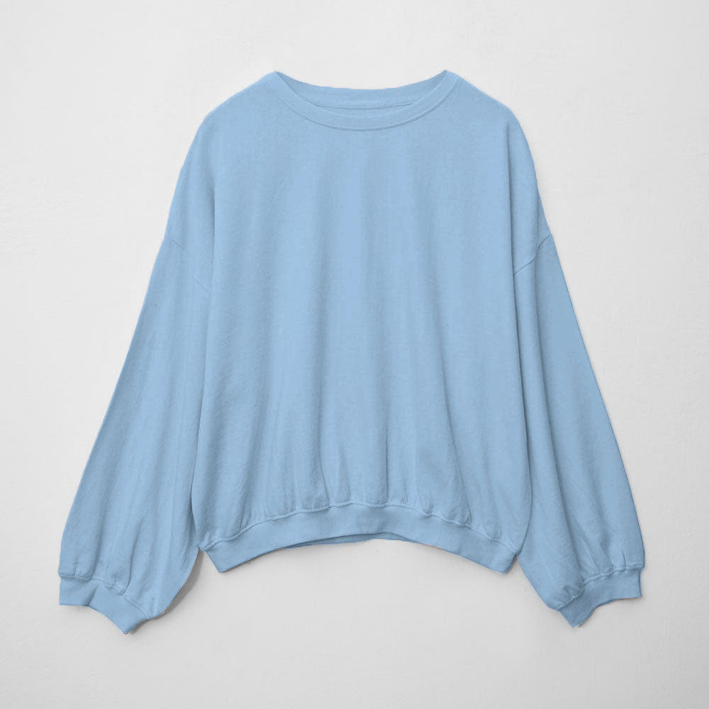 Urban Bliss Sariwŏn Women's Crew Neck Minor Fault Terry Sweatshirt Minor Fault HAS Apparel Sky XS(34) 