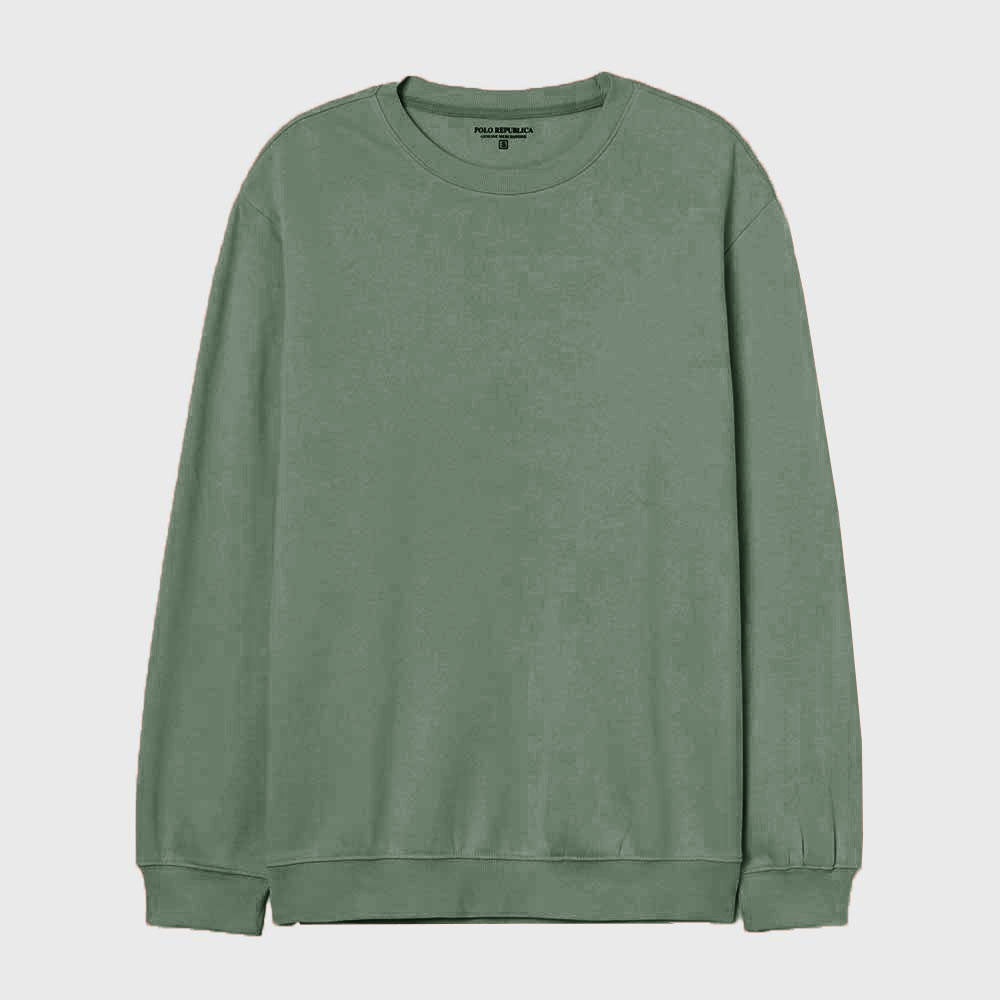 Polo Republica Men's Astrakhan Fleece Minor Fault Sweat Shirt Minor Fault Polo Republica Mint Green S 