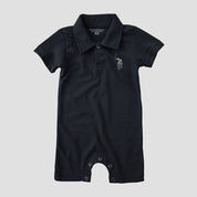 Polo Republica Nakon Signature Pony Printed Design Baby Romper Romper Polo Republica Navy 0-3 Months 
