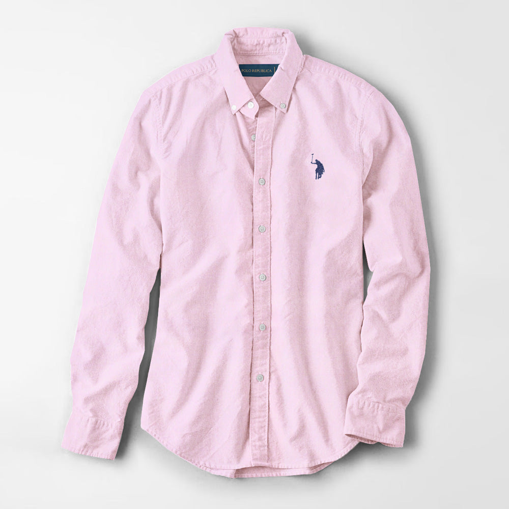 Polo Republica Men's Brandeta Minor Fault Casual Shirt Minor Fault Polo Republica Pink Dots S 