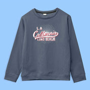 Richman Men's Long Beach California Printed Fleece Sweat Shirt Men's Sweat Shirt ASE Powder Blue S 