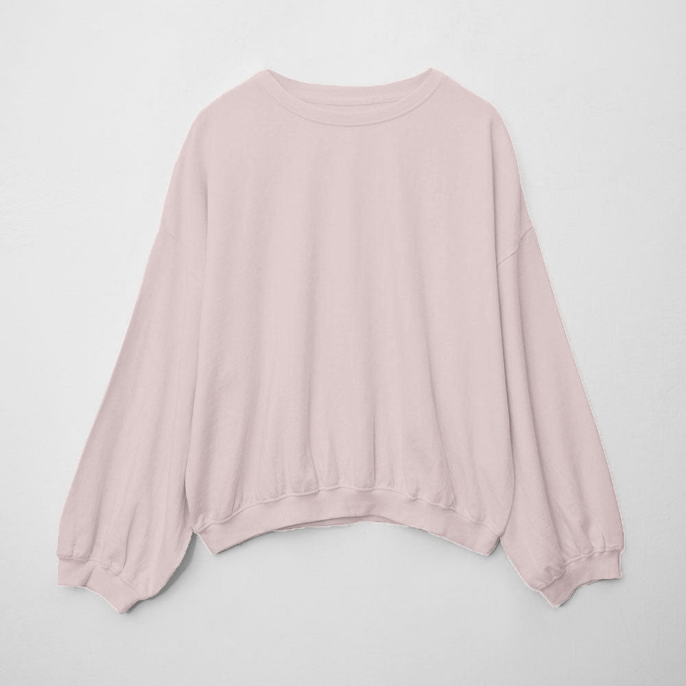 Urban Bliss Sariwŏn Women's Crew Neck Minor Fault Terry Sweatshirt Minor Fault HAS Apparel Powder Pink XS(34) 
