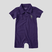 Polo Republica Nakon Signature Pony Printed Design Baby Romper Romper Polo Republica Purple 0-3 Months 