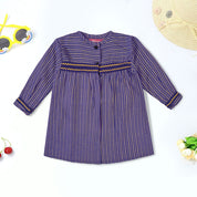 Artesanos Valencianos Girl's Long Sleeves Minor Fault Frock Minor Fault YBA Purple 1 Years 