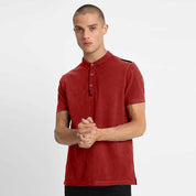Men's Yalvac Minor Fault Pique Polo Shirt Minor Fault Image Red XS 