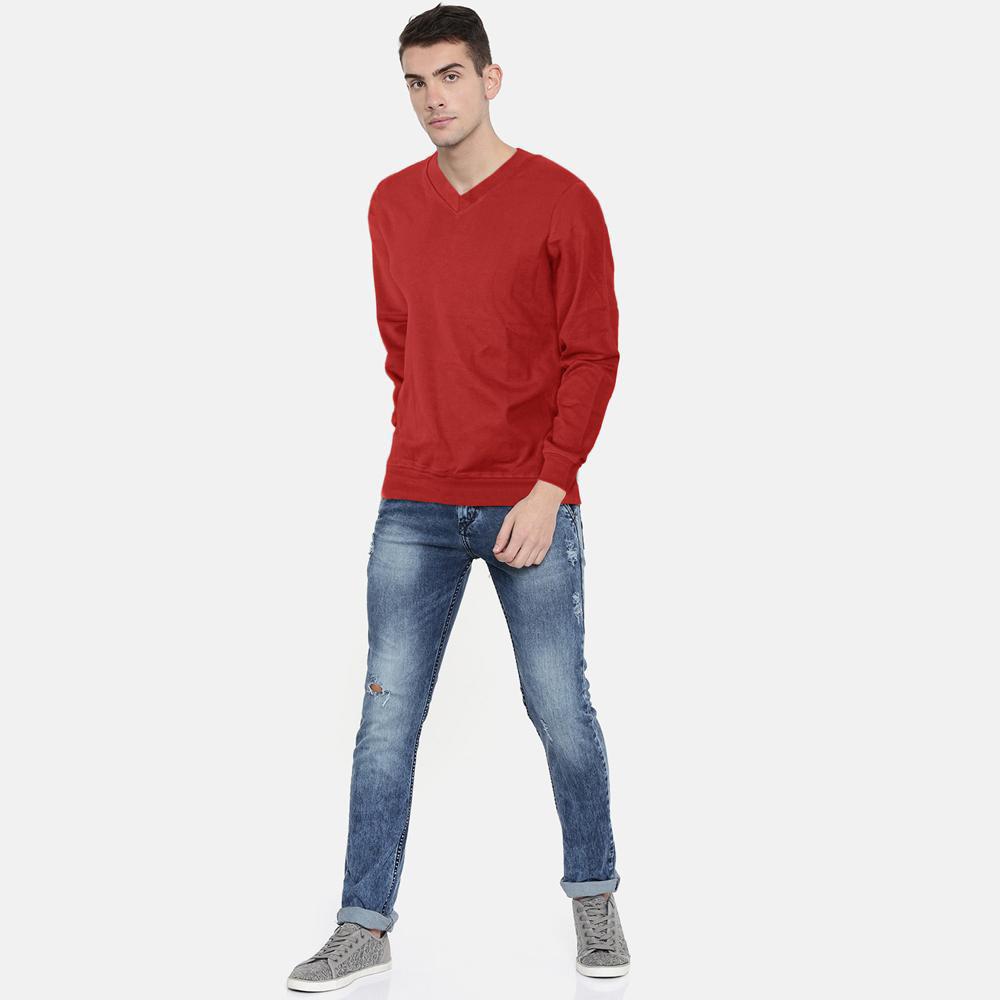 Polo Republica Men's Long Sleeve Minor Fault Nobitu Sweat Shirt Minor Fault Polo Republica Red M 