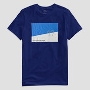 M&C Men's Permanent Vacation Printed Crew Neck Tee Shirt Men's Tee Shirt FTC Royal S 