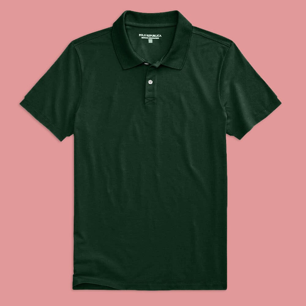 Polo Republica Men's Lecce Short Sleeve Minor Fault Polo Shirt Minor Fault Polo Republica Bottle Green S 