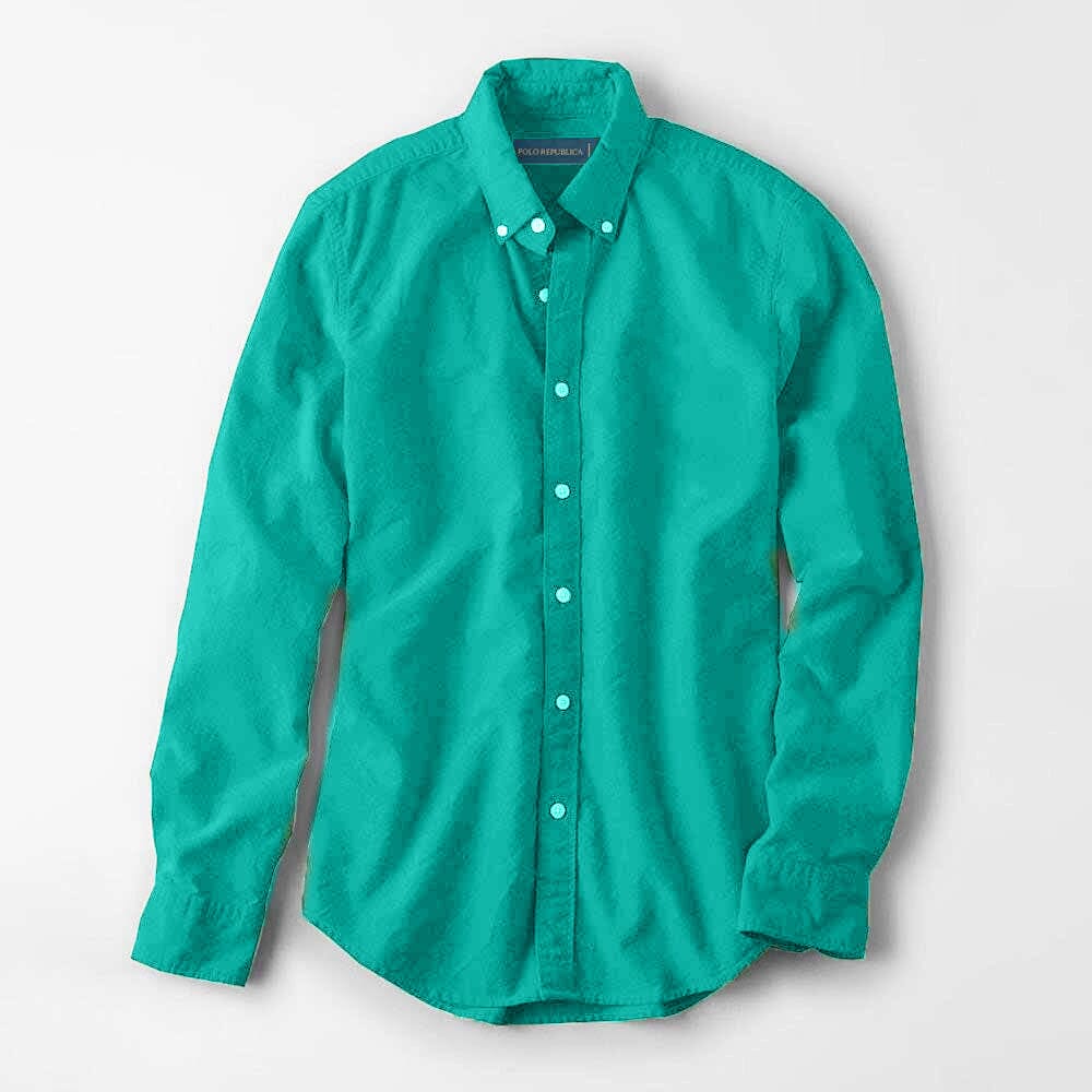 Polo Republica Men's Brandeta Minor Fault Casual Shirt Minor Fault Polo Republica Light Turquoise S 