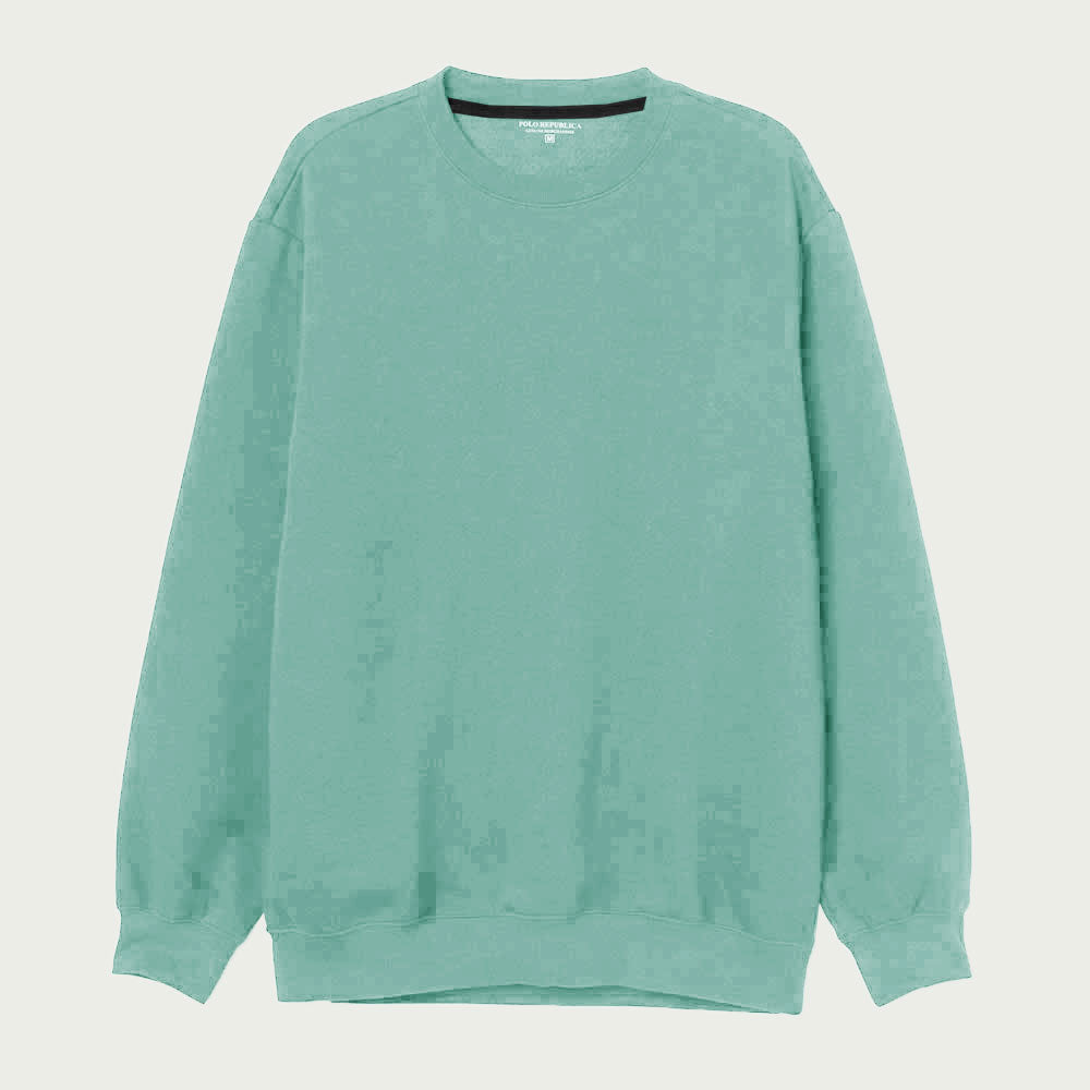 Polo Republica Men's Astrakhan Fleece Minor Fault Sweat Shirt Minor Fault Polo Republica Light Turquoise S 
