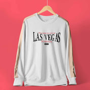 Polo Republica Men's Las Vegas Printed Minor Fault Terry Sweat Shirt Minor Fault Polo Republica White & Skin XS 