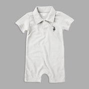 Polo Republica Nakon Signature Pony Printed Design Baby Romper Romper Polo Republica Off White 0-3 Months 