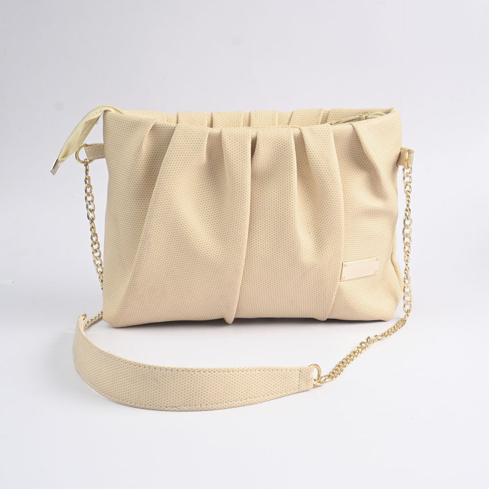 Women's Premium Nijmegen Stylish PU Leather Shoulder/Hand Bag bag SNAN Traders Cream 