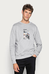 HAS Apparel Men's Abstract Printed Long Sleeve Sweat Shirt