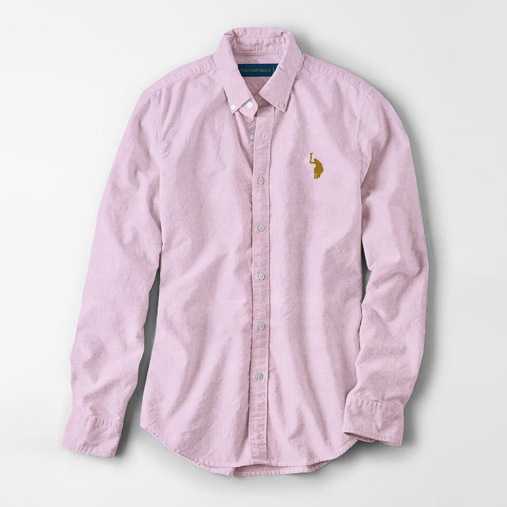 Polo Republica Men's Premium Pony Embroidered Plain Casual Shirt I